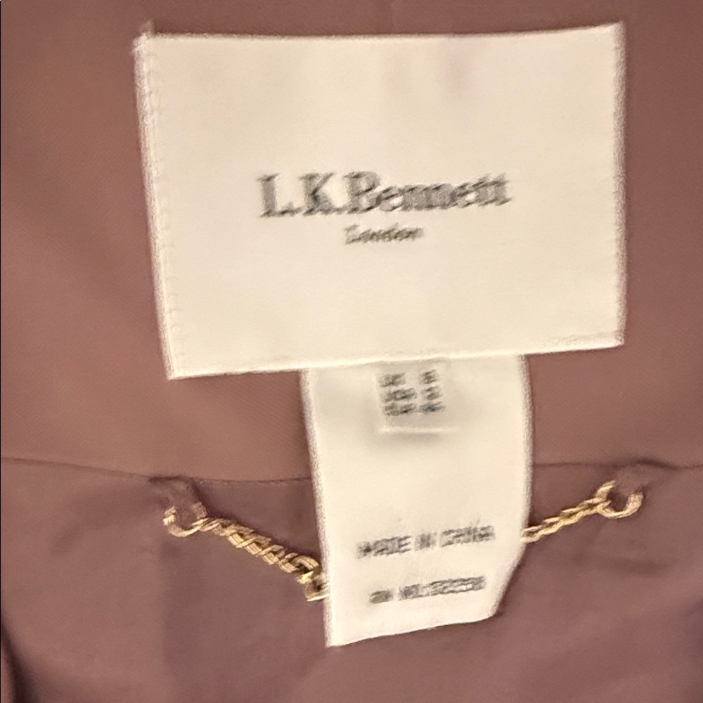 LK Bennett Mauve Lined Blazer - Picture 2 of 7